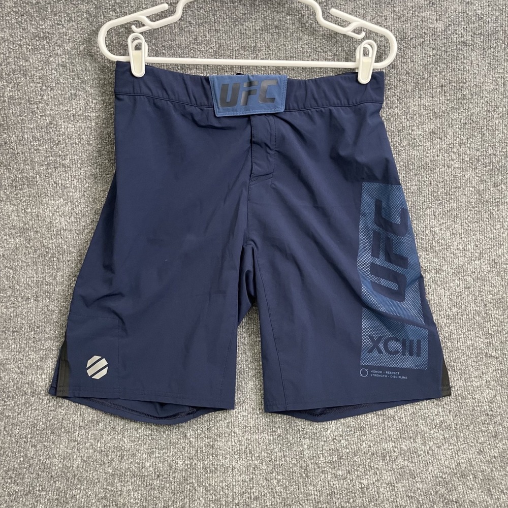 Reebok UFC XCIII MMA Training Shorts Men's Sz 30 Grappling Navy Blue